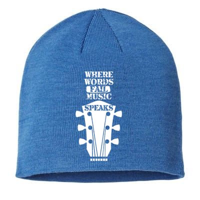 Where Words Fail Music Speaks Gift Meaningful Gift Sustainable Beanie