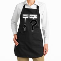Wait What Funny Grammar Questioning Punctuation Apron