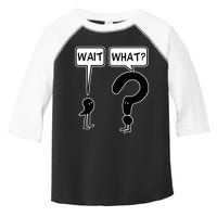 Wait What Funny Grammar Questioning Punctuation Toddler Fine Jersey T-Shirt