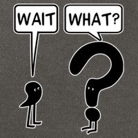 Wait What Funny Grammar Questioning Punctuation Cotton Canvas Backpack