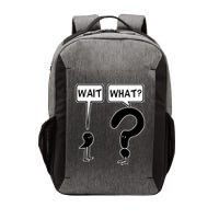 Wait What Funny Grammar Questioning Punctuation Vector Backpack