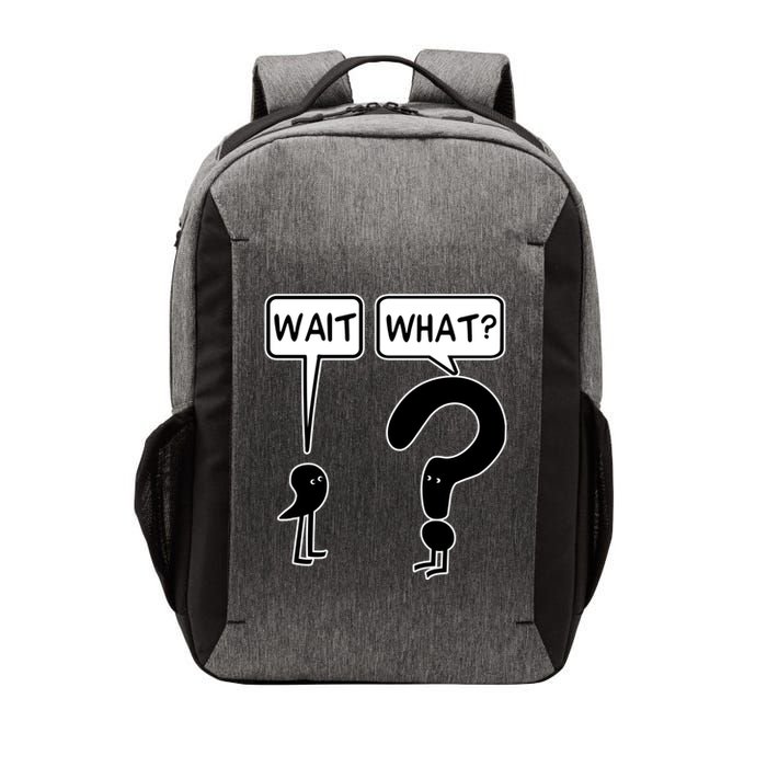 Wait What Funny Grammar Questioning Punctuation Vector Backpack