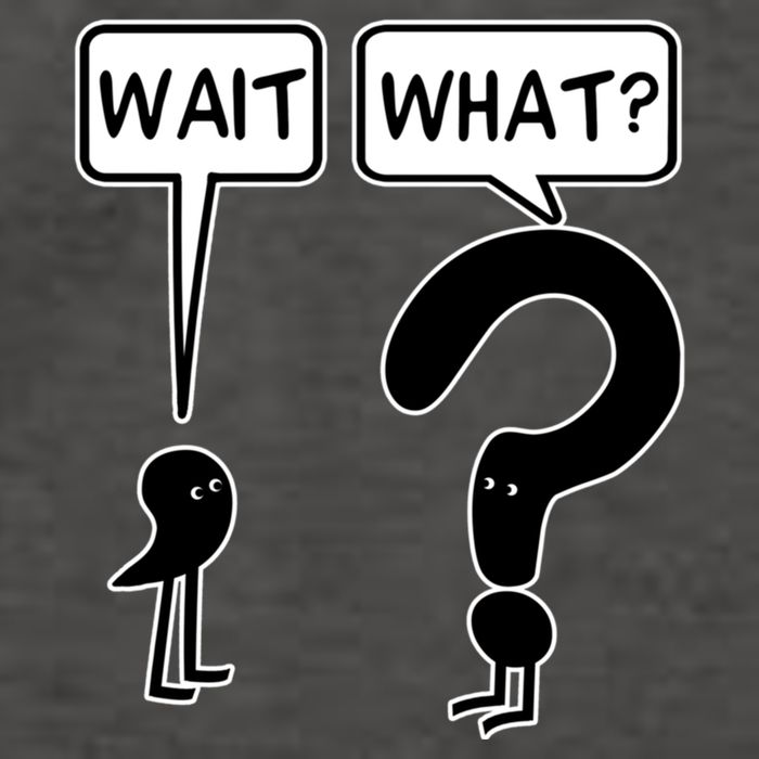 Wait What Funny Grammar Questioning Punctuation Vector Backpack