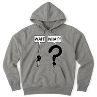 Wait What Funny Grammar Questioning Punctuation Hoodie