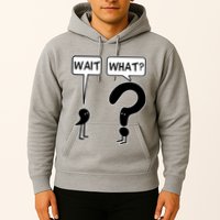 Wait What Funny Grammar Questioning Punctuation Hoodie