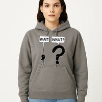 Wait What Funny Grammar Questioning Punctuation Hoodie
