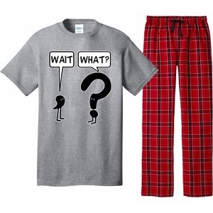 Wait What Funny Grammar Questioning Punctuation Pajama Set