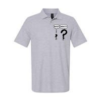 Wait What Funny Grammar Questioning Punctuation Softstyle Adult Sport Polo