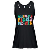 When We Fight We Win Groovy Ladies Essential Flowy Tank