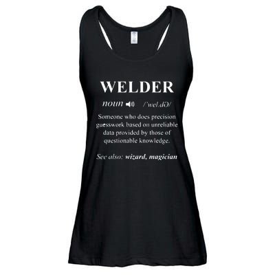 Welding Welder Funny Noun Definition Weld Ladies Essential Flowy Tank