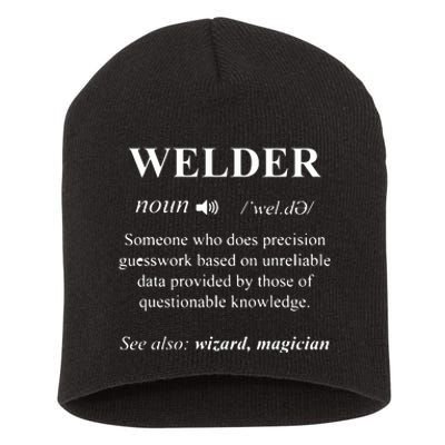 Welding Welder Funny Noun Definition Weld Short Acrylic Beanie