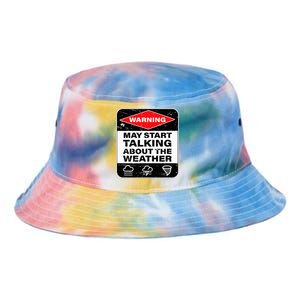 Weather Warning Funny Raining Storms Meteorology Tie Dye Newport Bucket Hat