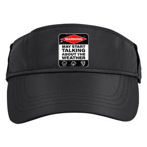 Weather Warning Funny Raining Storms Meteorology Adult Drive Performance Visor