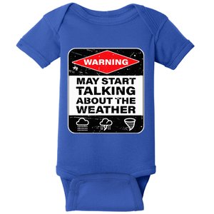 Weather Warning Funny Raining Storms Meteorology Baby Bodysuit