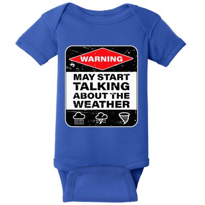 Weather Warning Funny Raining Storms Meteorology Baby Bodysuit