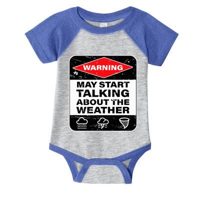 Weather Warning Funny Raining Storms Meteorology Infant Baby Jersey Bodysuit