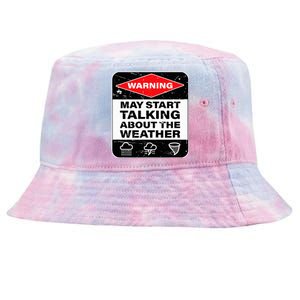 Weather Warning Funny Raining Storms Meteorology Tie-Dyed Bucket Hat