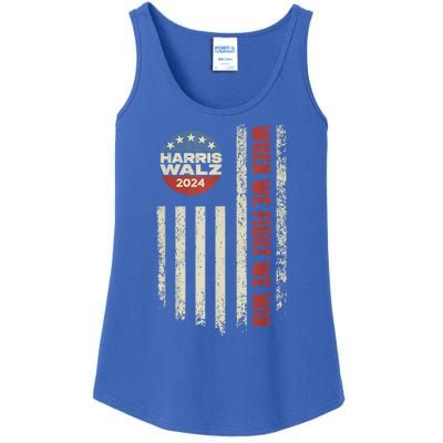 When We Fight We Win Kamala Harris Cat Lady Boho Ladies Essential Tank