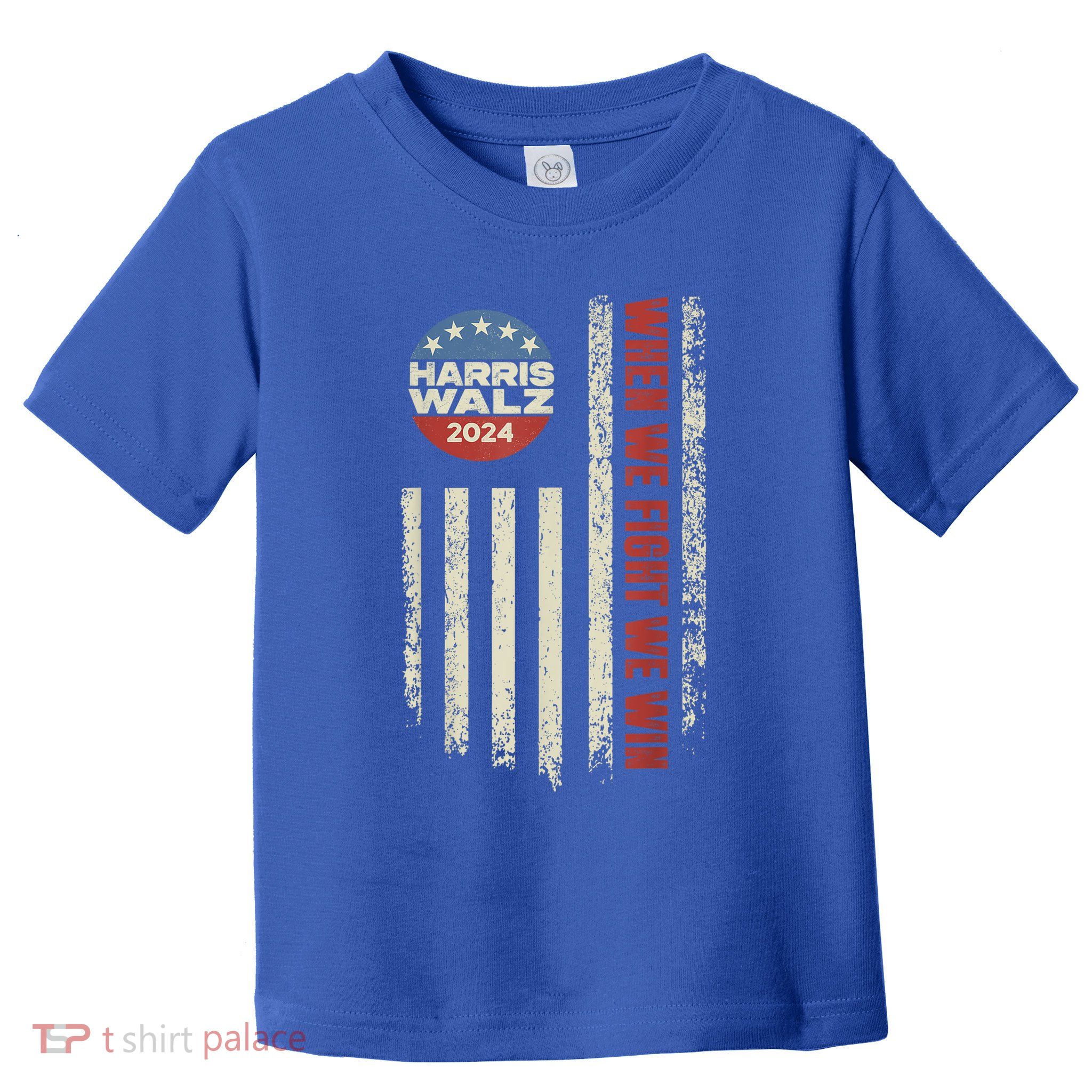 When We Fight We Win Kamala Harris Cat Lady Boho Toddler T-Shirt