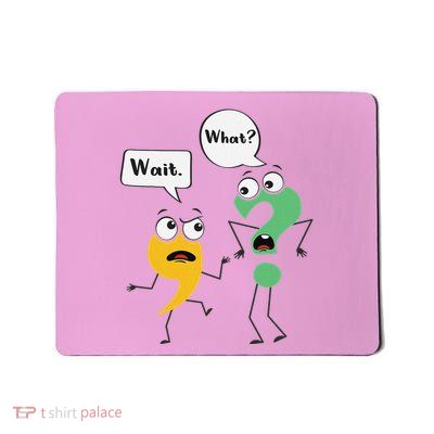 Wait What Funny English Teacher Grammar Police Grammarian Mousepad