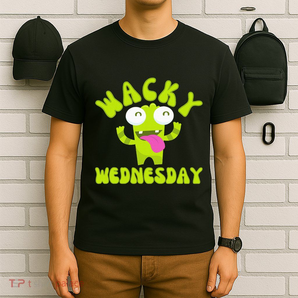 Wacky Wednesday Funny Green Ogre Mismatch T-Shirt