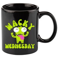 Wacky Wednesday Funny Green Ogre Mismatch 11oz C Handle Ceramic Mug