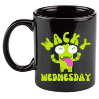 Wacky Wednesday Funny Green Ogre Mismatch 11oz C Handle Ceramic Mug