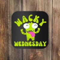 Wacky Wednesday Funny Green Ogre Mismatch Coaster