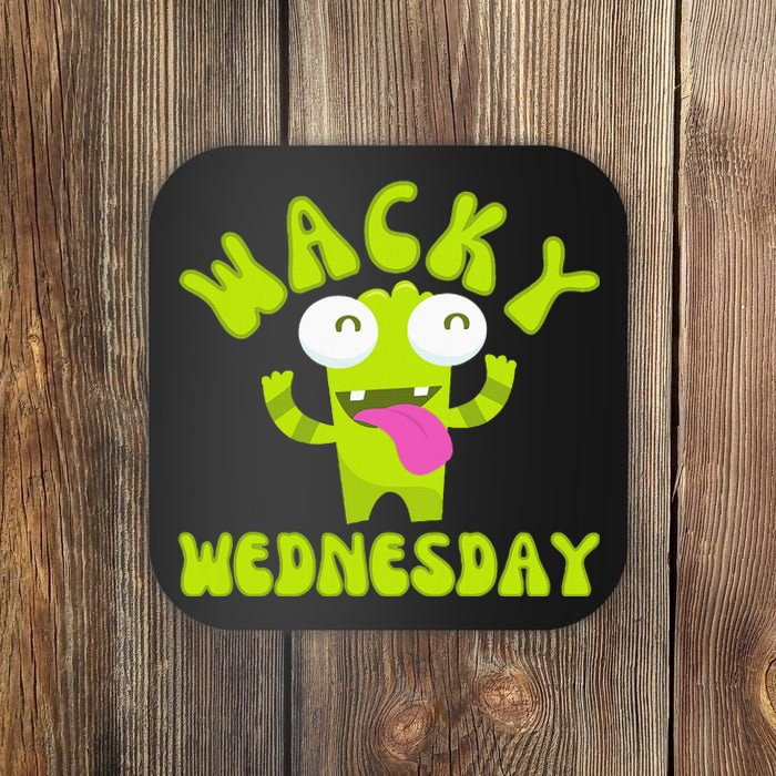 Wacky Wednesday Funny Green Ogre Mismatch Coaster