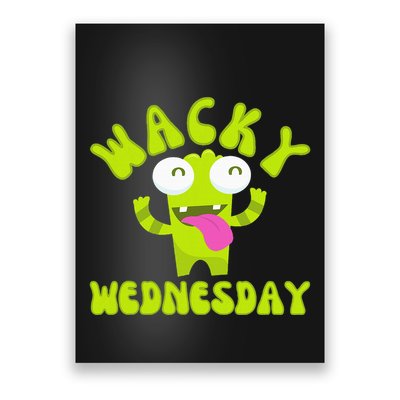 Wacky Wednesday Funny Green Ogre Mismatch Poster