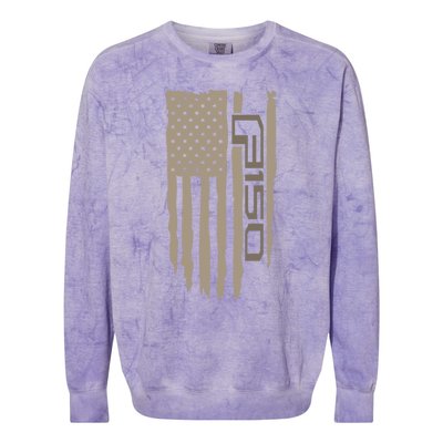 Wandering Wheels F150 American Flag Gift Colorblast Crewneck Sweatshirt