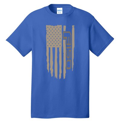 Wandering Wheels F150 American Flag Gift Tall T-Shirt