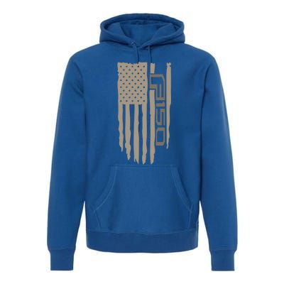 Wandering Wheels F150 American Flag Gift Premium Hoodie