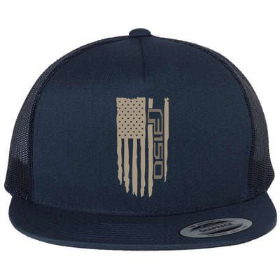 Wandering Wheels F150 American Flag Gift Flat Bill Trucker Hat