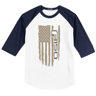 Wandering Wheels F150 American Flag Gift Baseball Sleeve Shirt