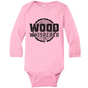 Wood Whisperer Funny Woodworking Baby Long Sleeve Bodysuit