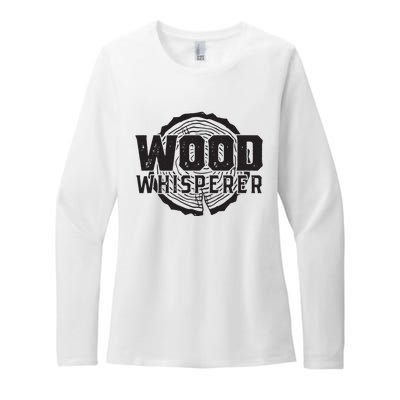 Wood Whisperer Funny Woodworking Womens CVC Long Sleeve Shirt