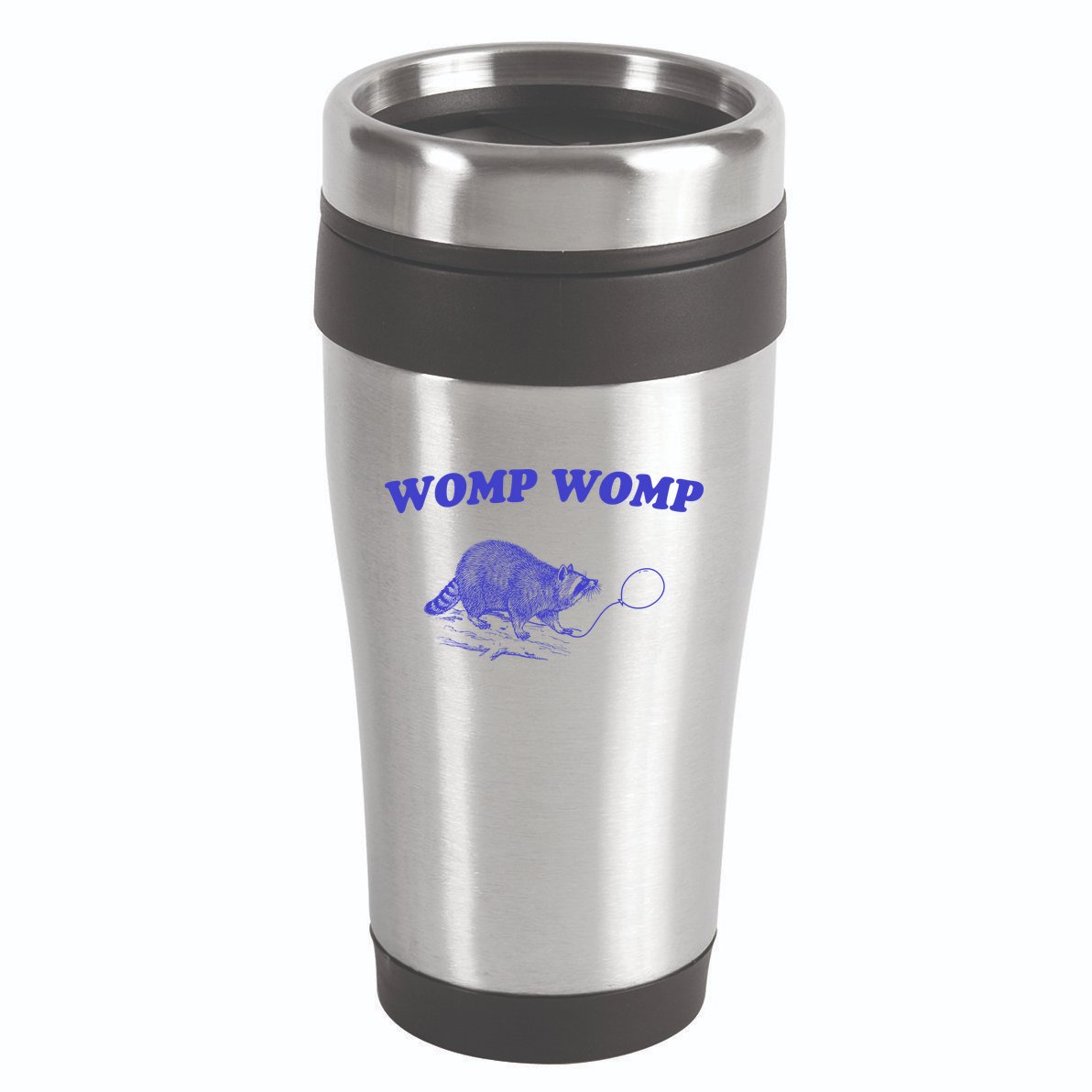 Womp Womp Funny Retro Raccoon 16oz Travel Tumbler