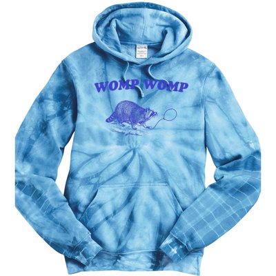Womp Womp Funny Retro Raccoon Tie Dye Hoodie