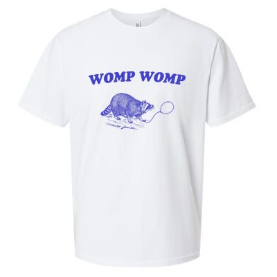Womp Womp Funny Retro Raccoon Sueded Cloud Jersey T-Shirt