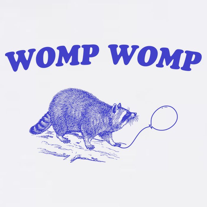 Womp Womp Funny Retro Raccoon Cool Comfort Performance Bucket Hat