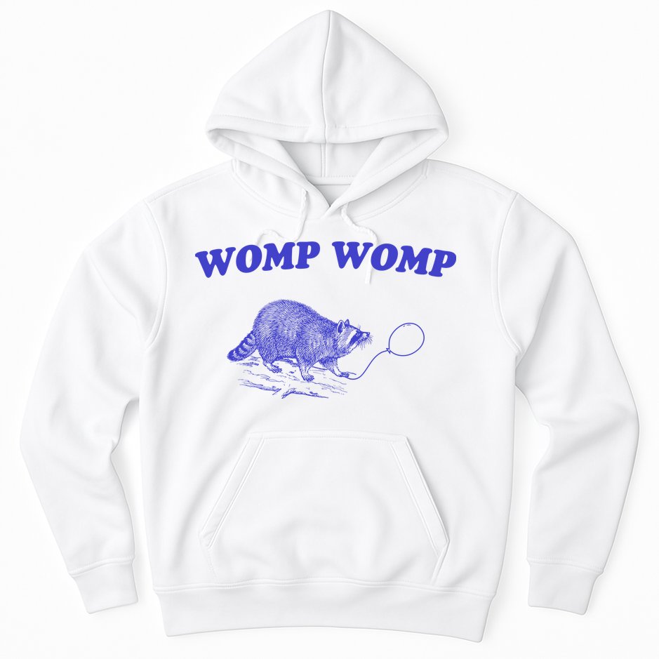 Womp Womp Funny Retro Raccoon Hoodie