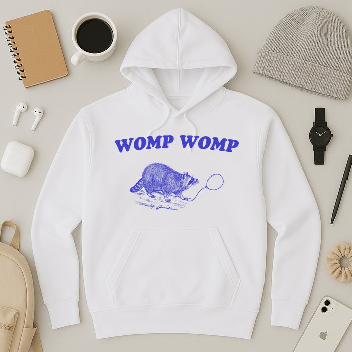 Womp Womp Funny Retro Raccoon Hoodie