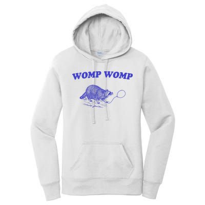 Womp Womp Funny Retro Raccoon Women's Pullover Hoodie