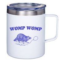 Womp Womp Funny Retro Raccoon 12oz Stainless Steel Coffee Mug