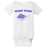 Womp Womp Funny Retro Raccoon Baby Bodysuit