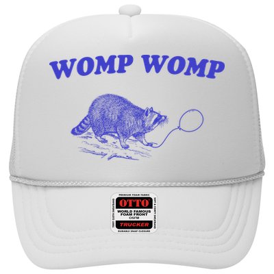 Womp Womp Funny Retro Raccoon Trucker Hat