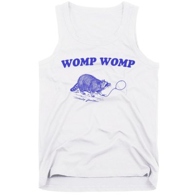Womp Womp Funny Retro Raccoon Tank Top