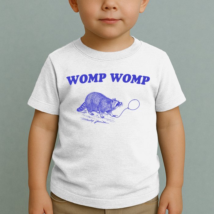 Womp Womp Funny Retro Raccoon Toddler T-Shirt