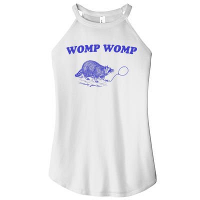 Womp Womp Funny Retro Raccoon Women's Perfect Tri Rocker Tank